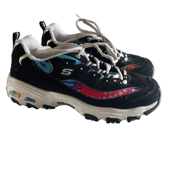 Skechers Shoes - Skechers D’Lites Summer Fiesta Sneaker - Women’s Size 7 black purple blue